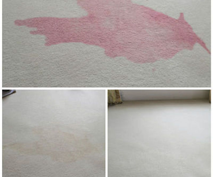 Carpet stain removal expert in Hampshire using precision tools and advanced fibre-safe chemistry on a high-end, wall-to-wall carpet