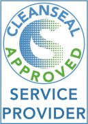 Carpet dye CleanSeal logo